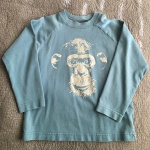 Mini Boden • long sleeve graphic tee- monkey