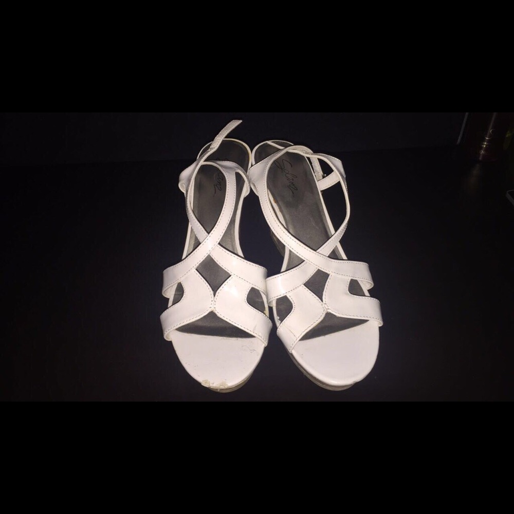 White wedges.