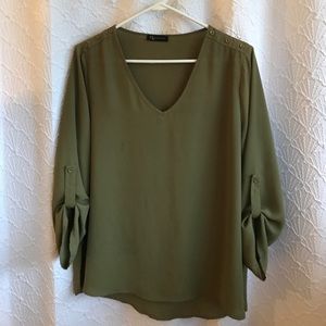 Navy Green Shirt