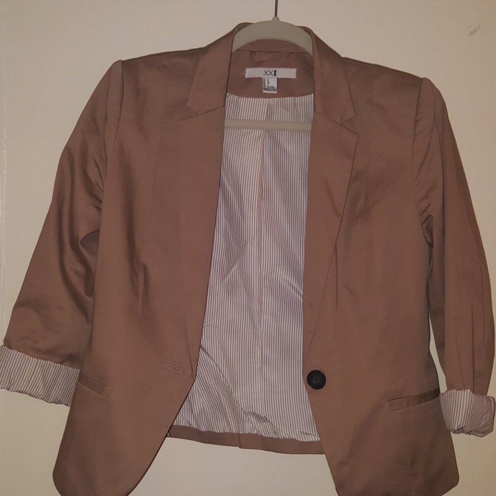 Tan Forever 21 blazer