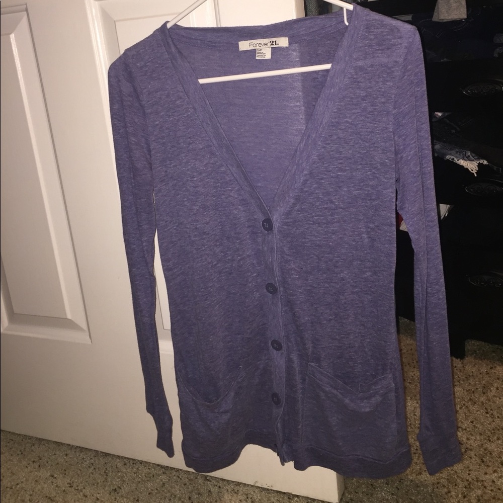 Button Up Knit Cardigan Forever 21 Small
