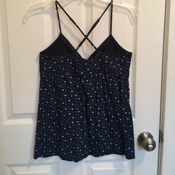 AEO Navy Tank with Blue and White Star Design - Picture 2 of 4