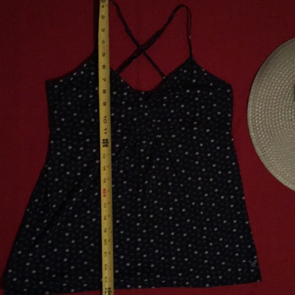 AEO Navy Tank with Blue and White Star Design - Picture 4 of 4