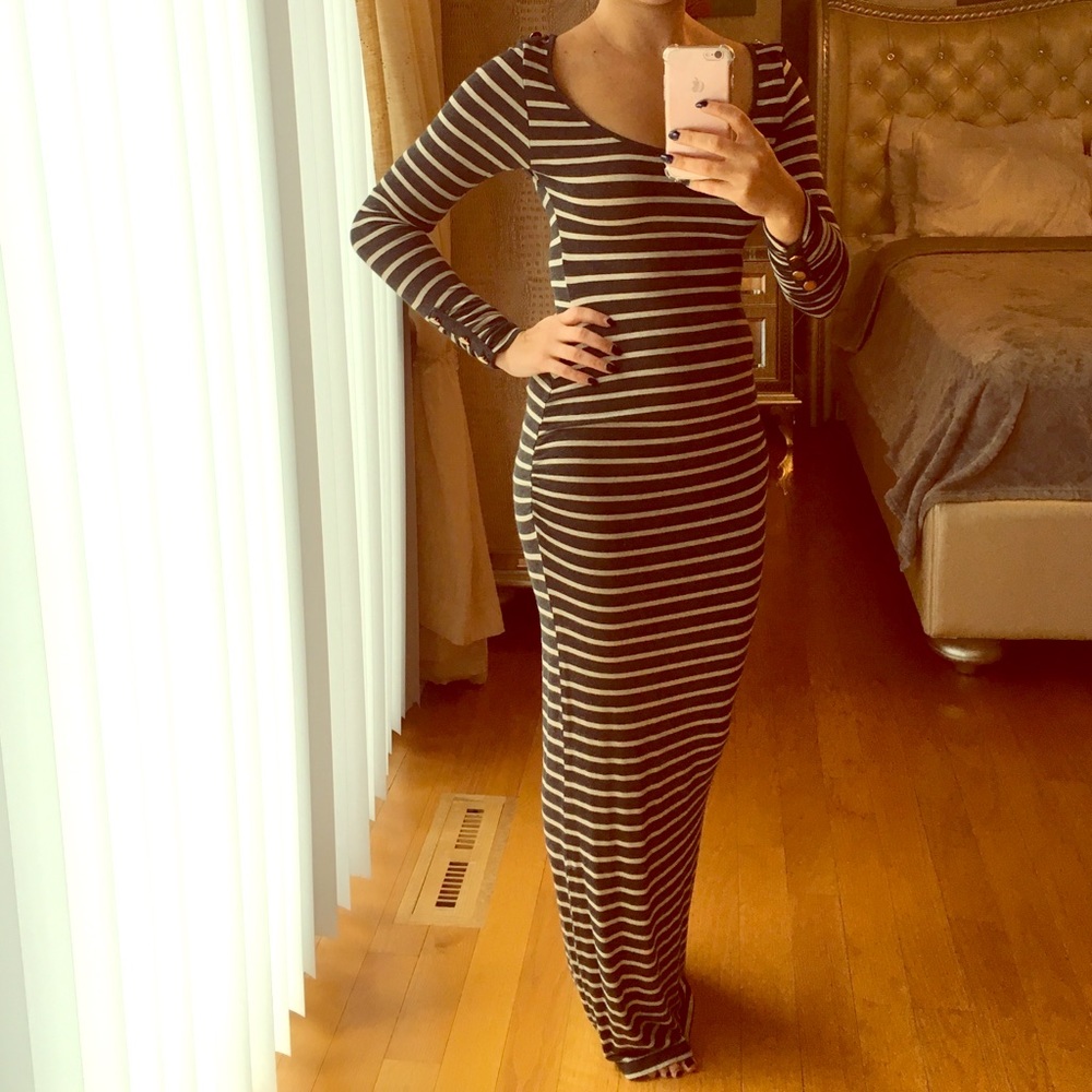 Striped maxi dress
