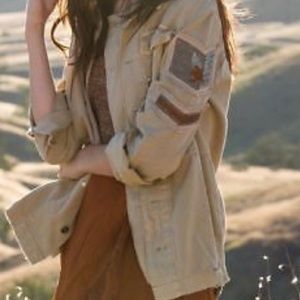 Free people utility shirt jacket. Boyfriend fit.