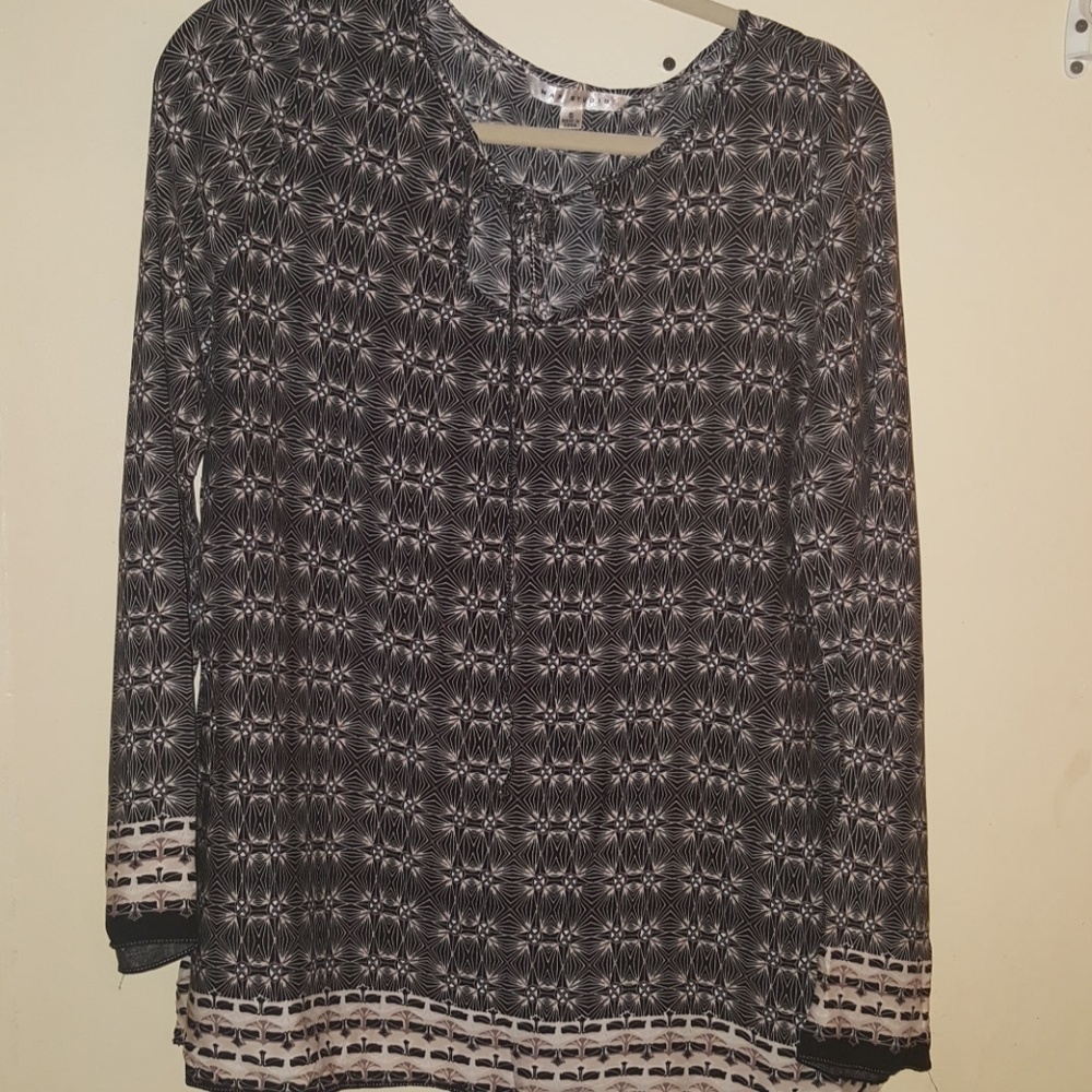 Pattern Longsleeve blouse