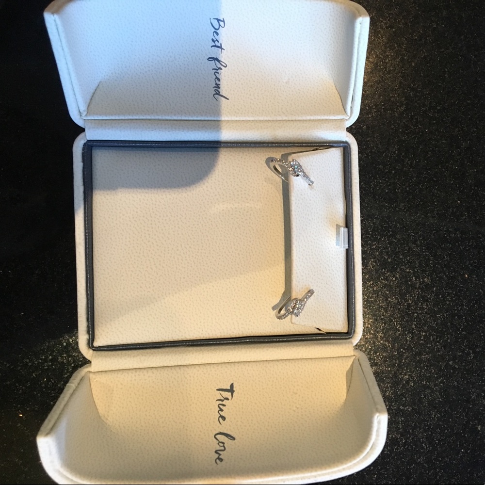 Ever Us Earrings 3/8 ct tw Diamonds 14K White Gold