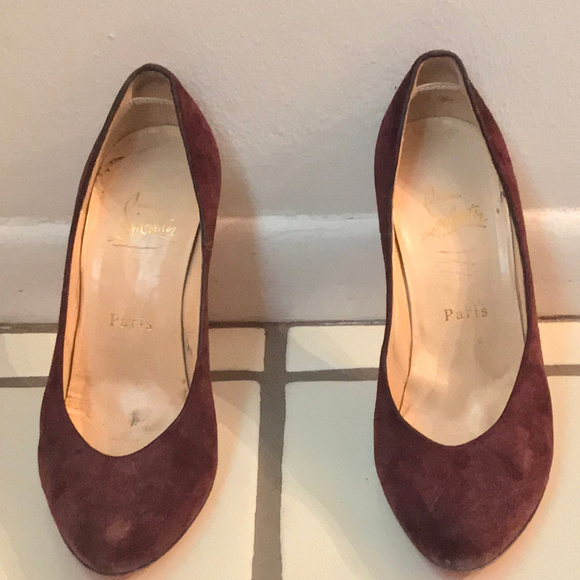 Christian Louboutin Velvet Cornielle Size 7 - Picture 1 of 4