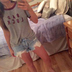 SALE!! Brandy Melville Bad Luck Tee