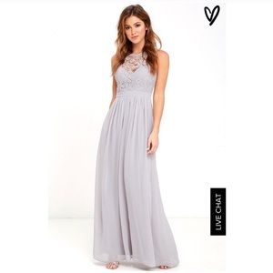 NWOT White "so far gown" Lulus dress- size xs