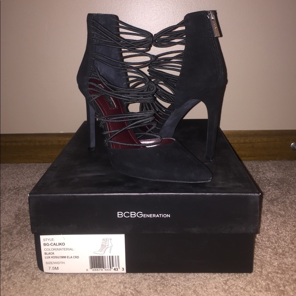 BCBGeneration CALIKO black suede heels. Brand new.