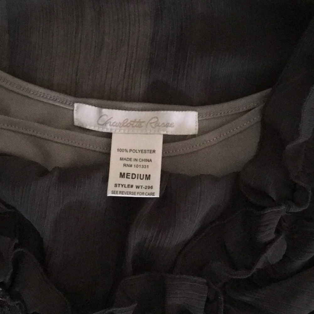 Charlotte Russe Ruffle Top - Picture 7 of 8