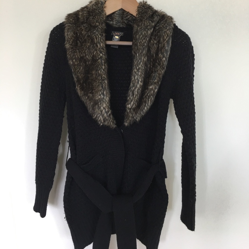 DEX faux fur sweater