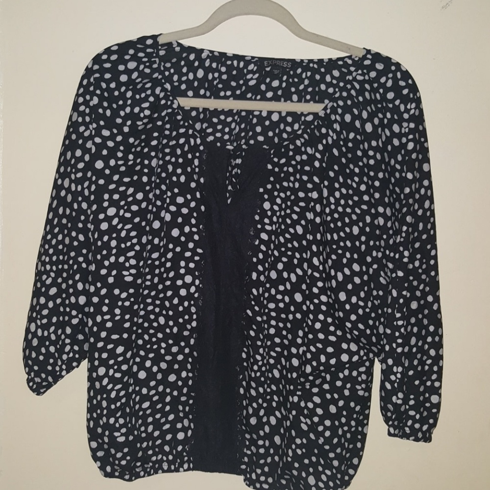 Polka dot blouse