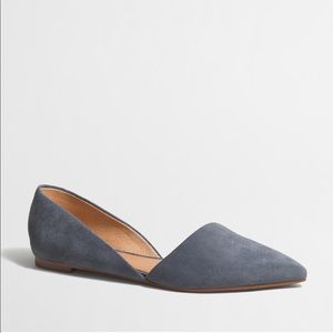 J.Crew Blue/Grey Suede Flats - WORN TWICE