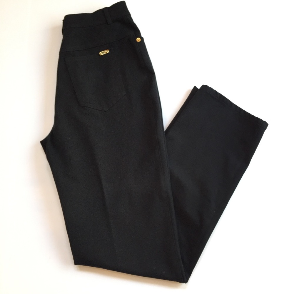ST JOHN SPORT by Marie Grey.  Black Dress Jeans