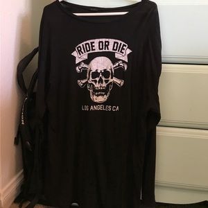 Long sleeve black, brandy Melville, graphic shirt