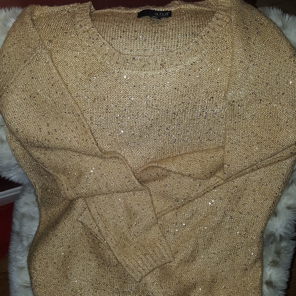 Shimmery  gold A.N.A sweater