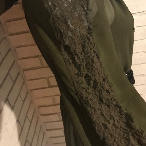 Olive Green Tunic/Dress - Picture 3 of 4