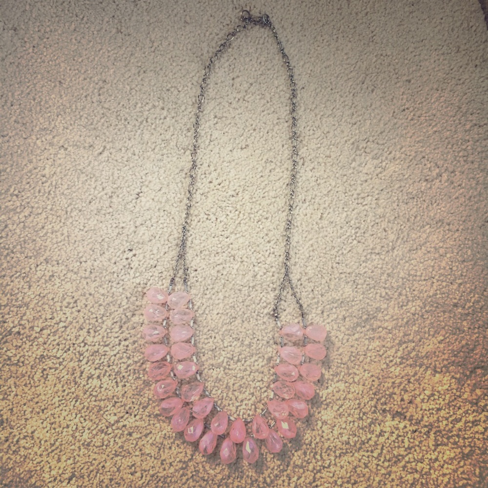Long layered pink Necklace