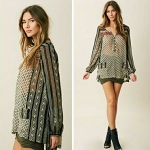 Beautiful Free People Boho Blouse