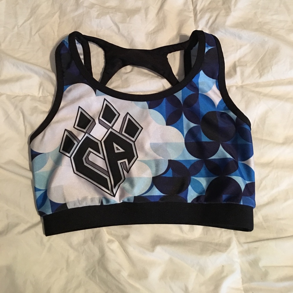 Cheer athletics sports bra