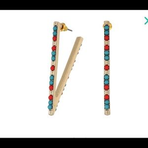 : Steve Madden : V - Shape Tribal Earrings