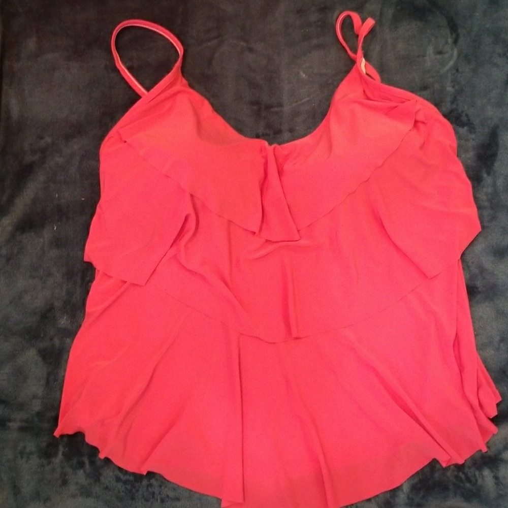 Coral swim top