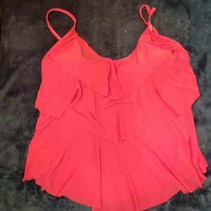 Coral swim top