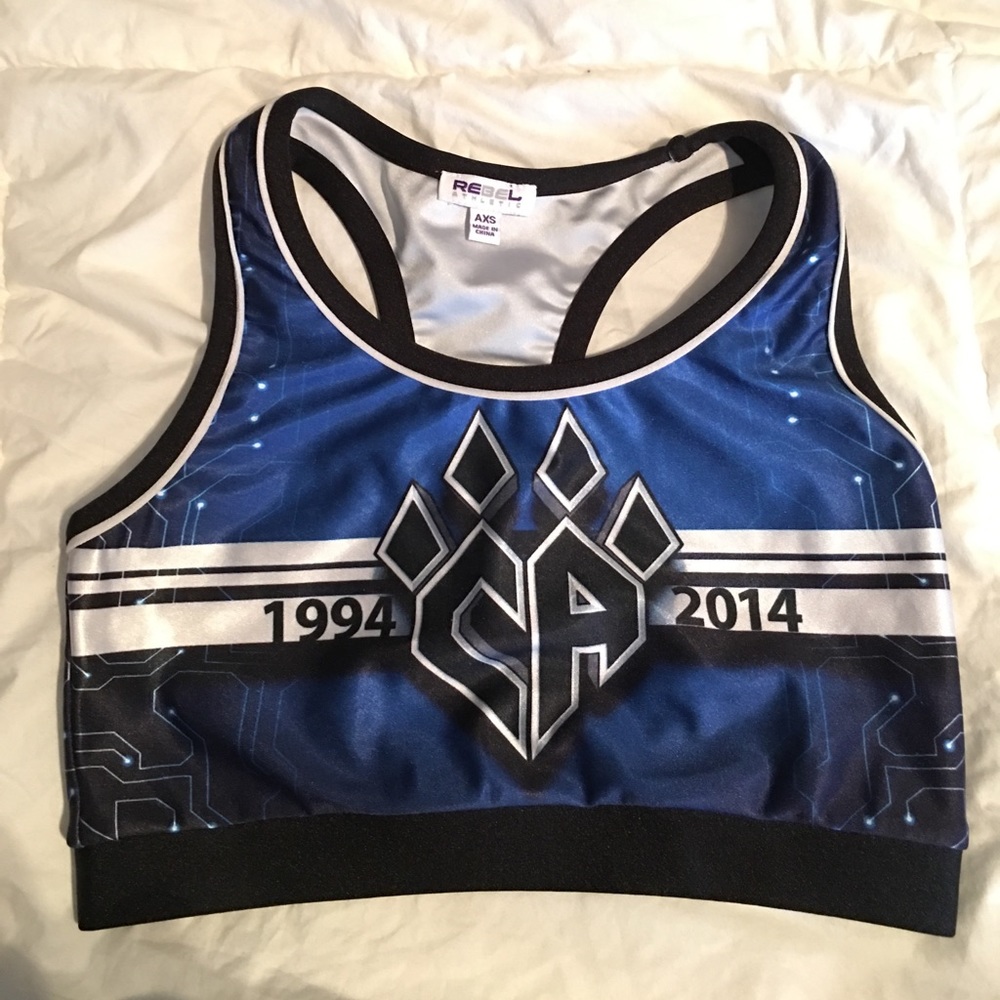 Cheer athletics 2014 anniversary bra