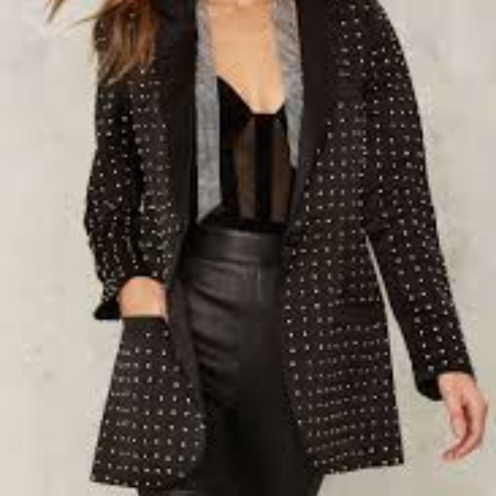 Nasty Gal Diamonte Blazer