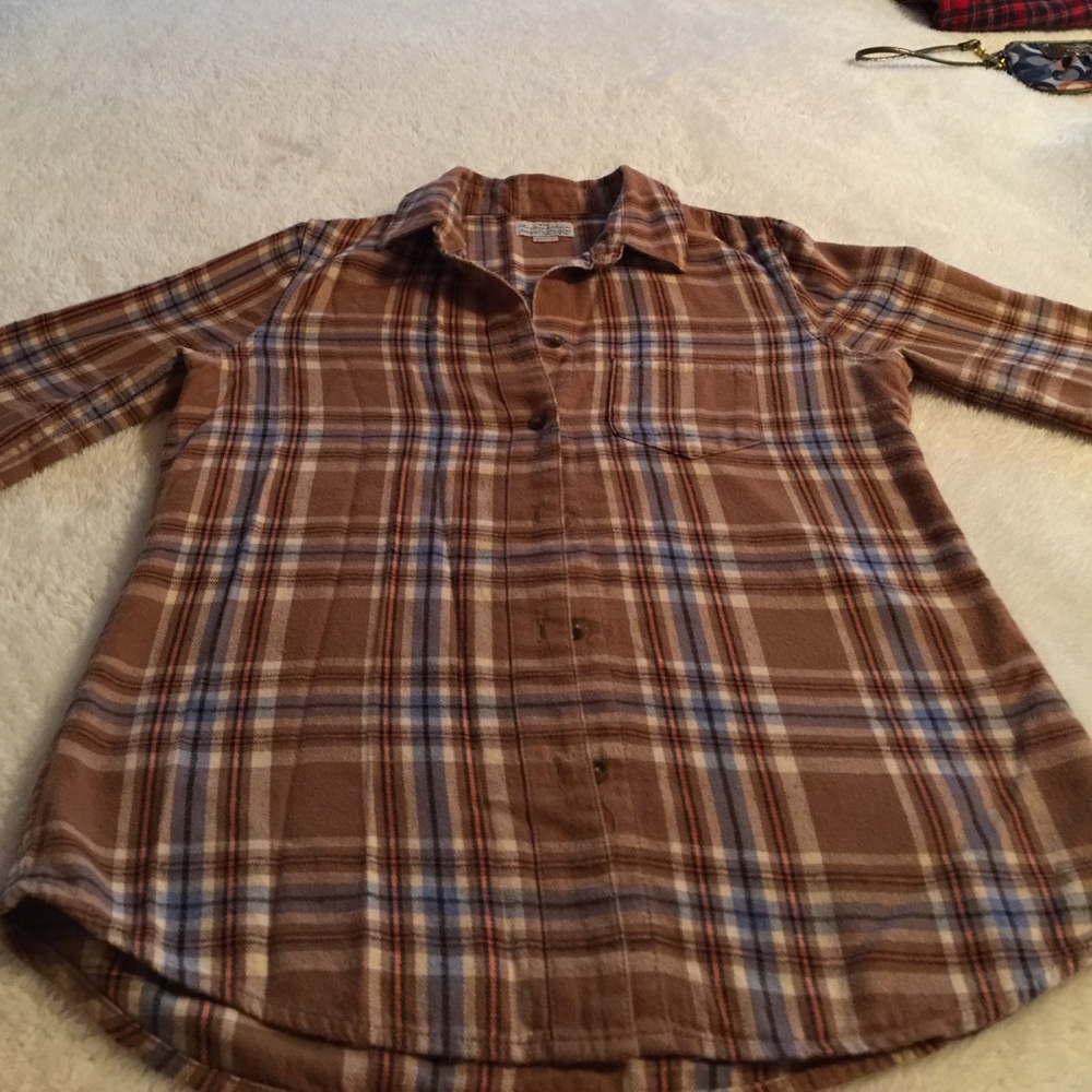 Broadway & Broome flannel shirt🍊🍑