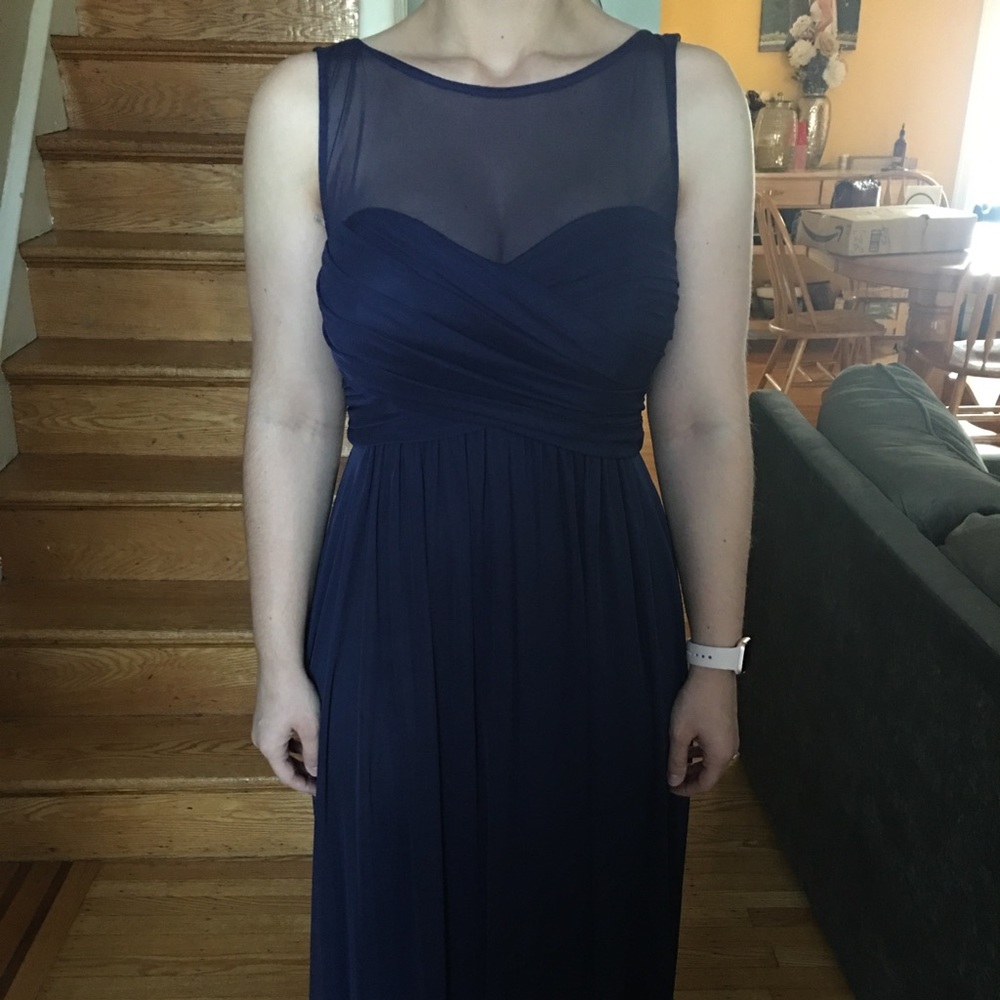 David’s Bridal Bridesmaid dress in Marine