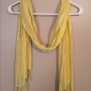 Yellow and gold scarf