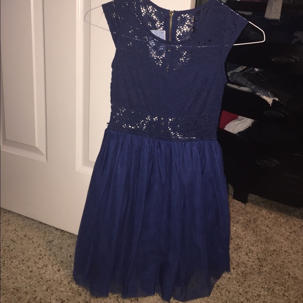 Lace top Tull bottom dress