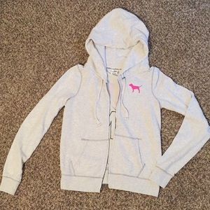 VS Love Pink zip up hoodie