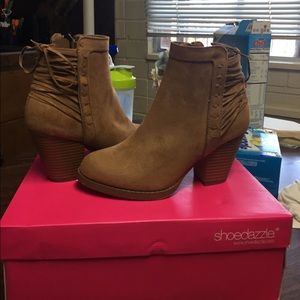 Tan booties