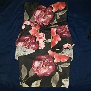 Strapless 🌷⚘🌹 Peplum Dress