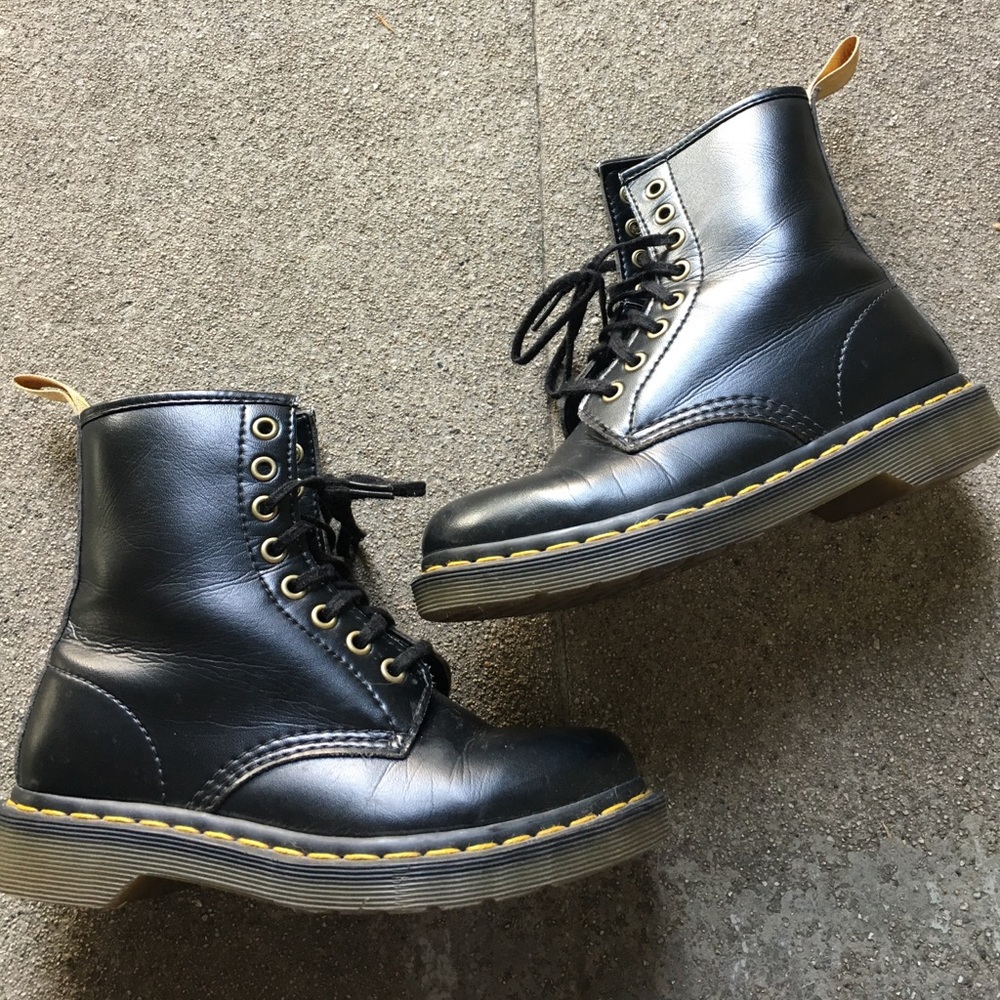 Black Vegan Leather Dr. Martens