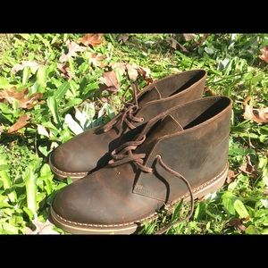 Clarks Desert Boots Sz. 10.5 Beeswax Leather