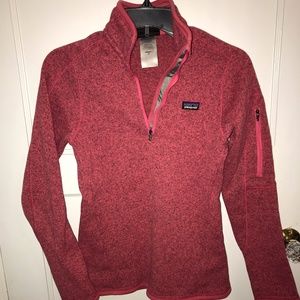 Patagonia Pink Better Sweater Quarter Zip Fleece