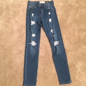 garage ripped skinny jeans