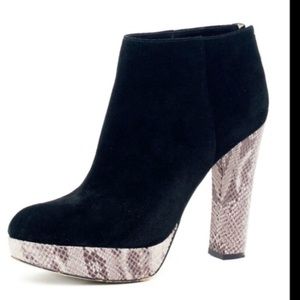 Michael Kors Black Snakeskin Lesly Boots