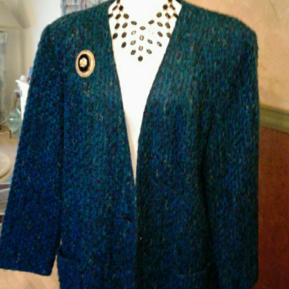 Beautiful tweed Green business jacket