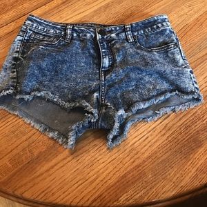 Cute cheeky jean shorts