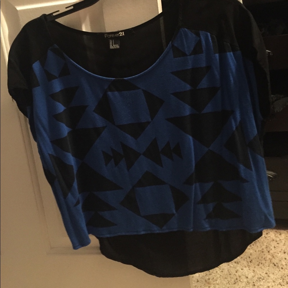 Forever 21 Aztec Knit Top