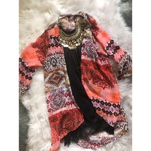 Tribal print Kimono