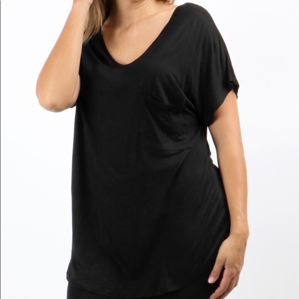 Perfect Pocket Tee Plus Size - COMFY!