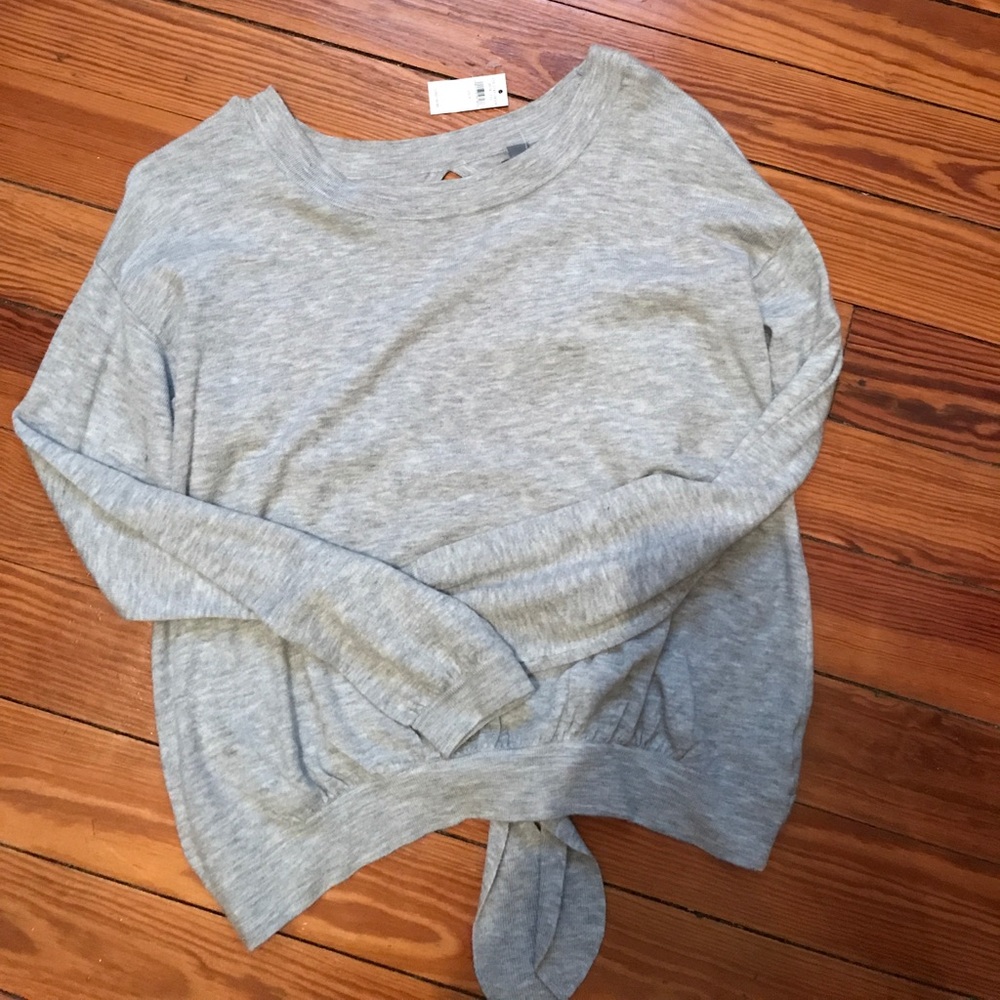 Aerie Open back Grey Sweater