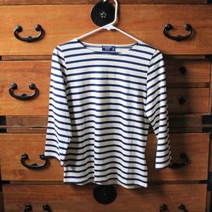Saint James L'atelier Nautical 3/4 sleeve Top